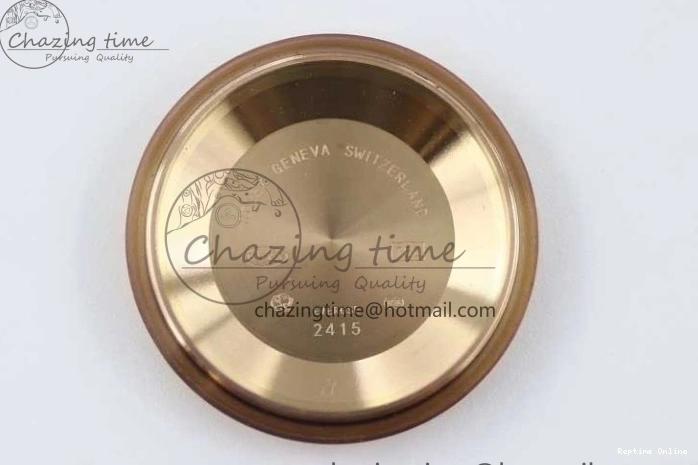 0419 Day Date 40mm RG 904L Steel TWF 1:1 Best Edition Black Crystal Dial on RG Bracelet A MoistureWicking 2349